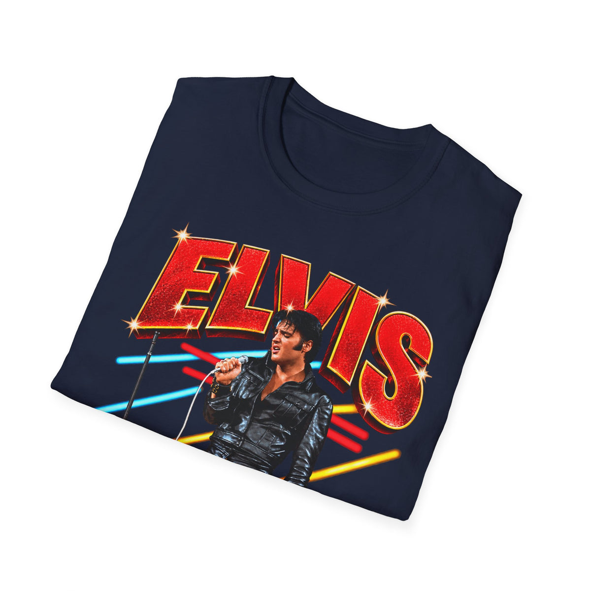 Retro Elvis Concert Sticker Tee