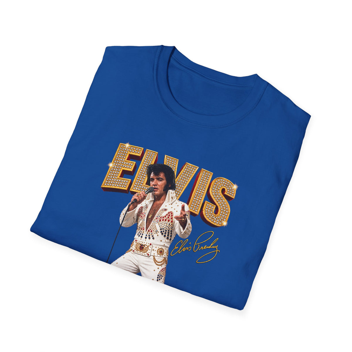 Elvis Presley Vintage Graphic T‑Shirt — 'Elvis' Signature Concert Tee