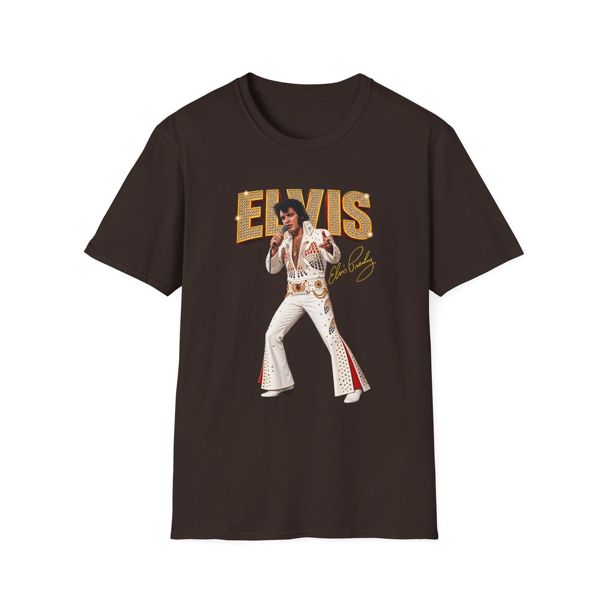 Elvis Presley Vintage Graphic T‑Shirt — 'Elvis' Signature Concert Tee