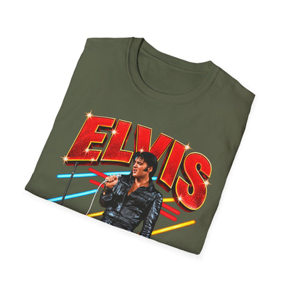 Retro Elvis Concert Sticker Tee