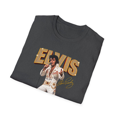 Elvis Presley Vintage Graphic T‑Shirt — 'Elvis' Signature Concert Tee