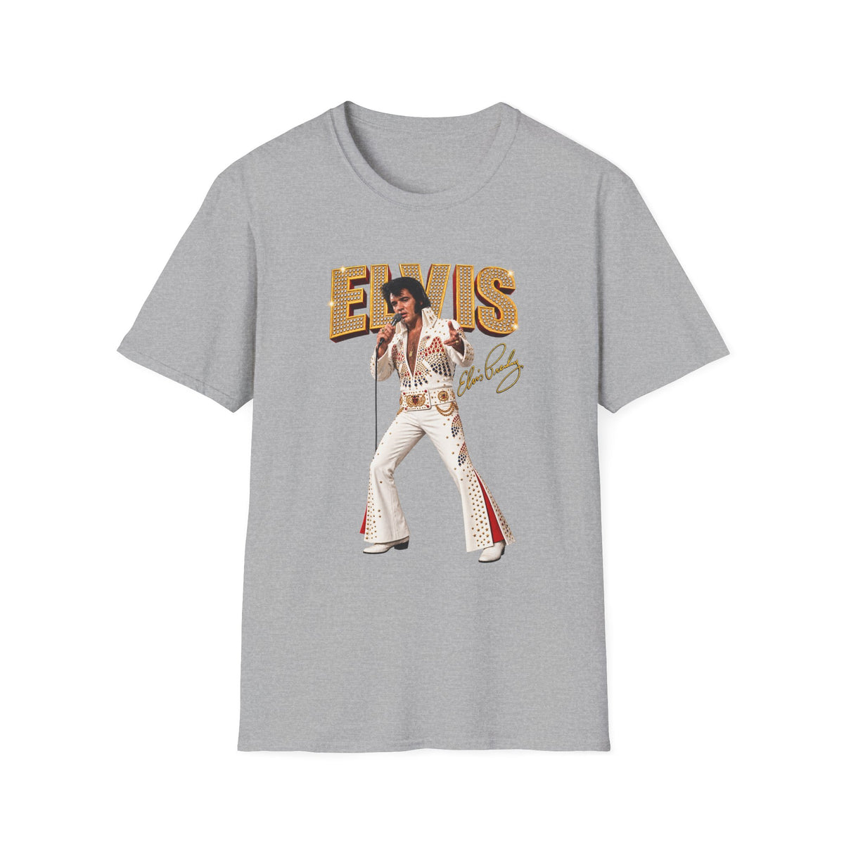 Elvis Presley Vintage Graphic T‑Shirt — 'Elvis' Signature Concert Tee