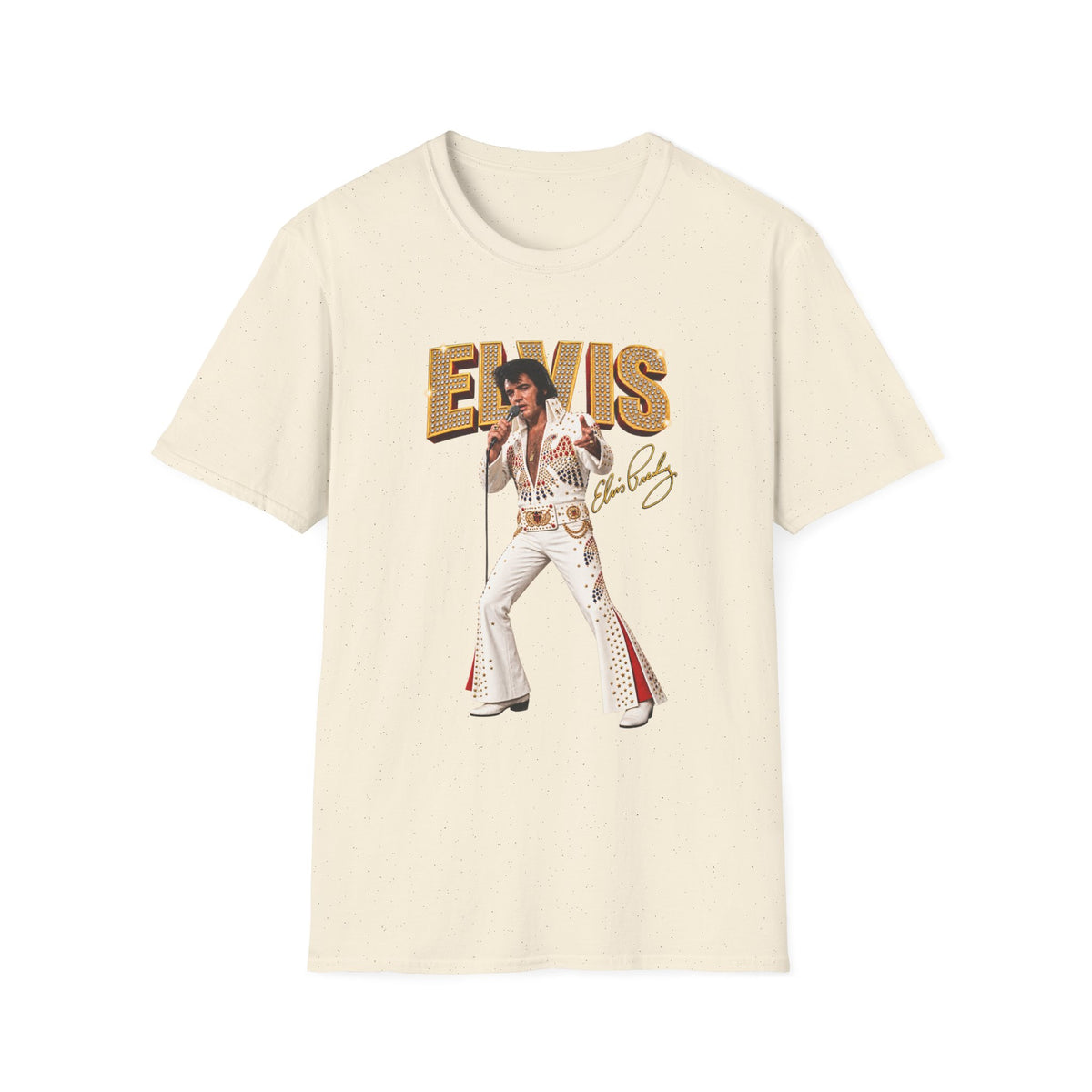 Elvis Presley Vintage Graphic T‑Shirt — 'Elvis' Signature Concert Tee