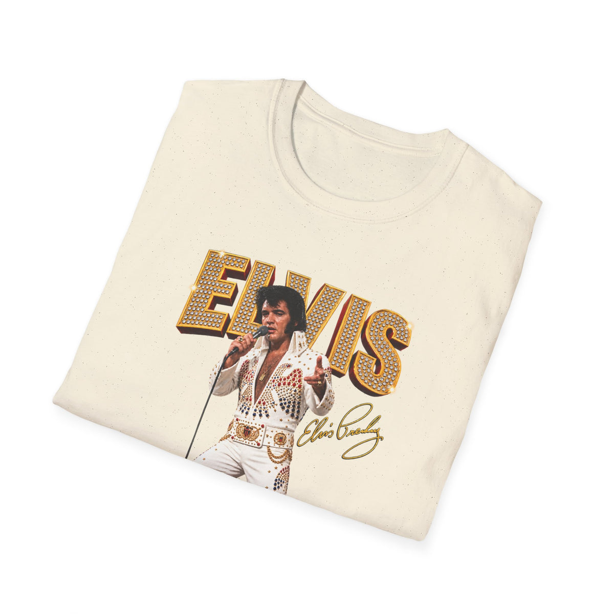 Elvis Presley Vintage Graphic T‑Shirt — 'Elvis' Signature Concert Tee