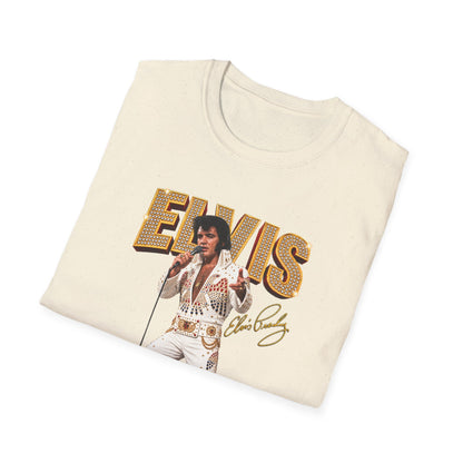 Elvis Presley Vintage Graphic T‑Shirt — 'Elvis' Signature Concert Tee