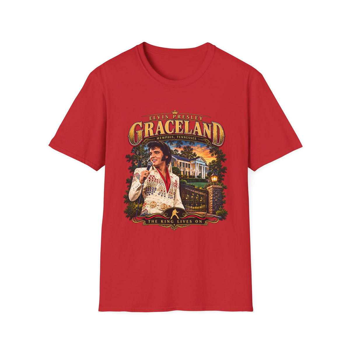 Graceland Elvis Presley Vintage Tour T-Shirt