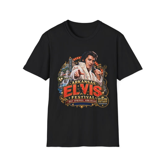 Hot Springs Elvis Festival Unisex Softstyle T-Shirt