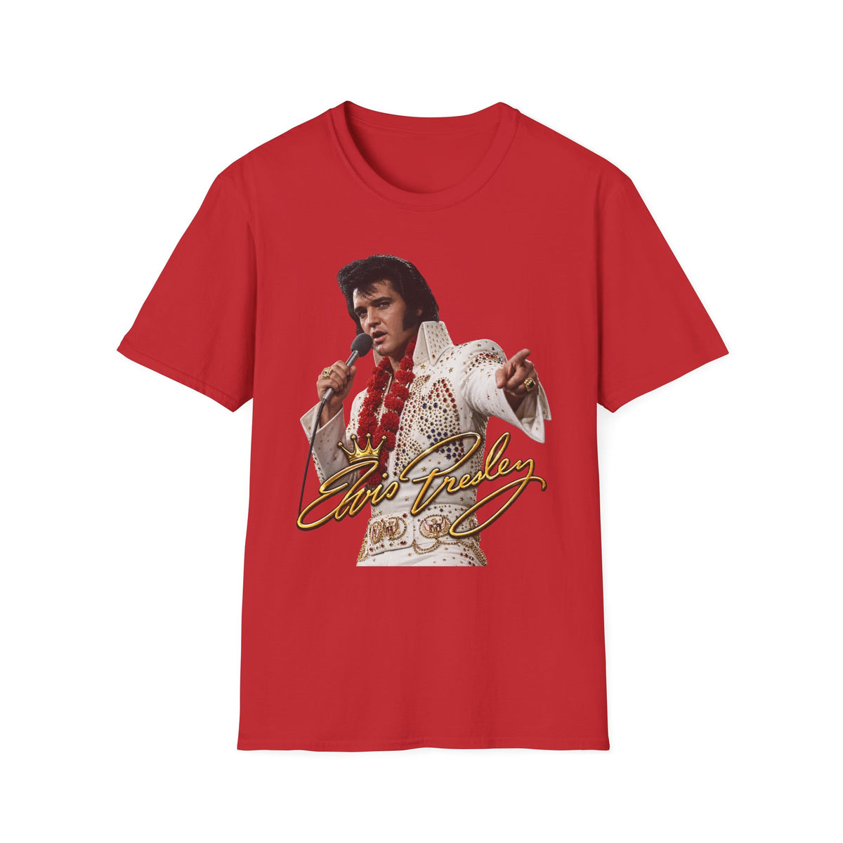 Elvis Pointing Unisex Softstyle T-Shirt