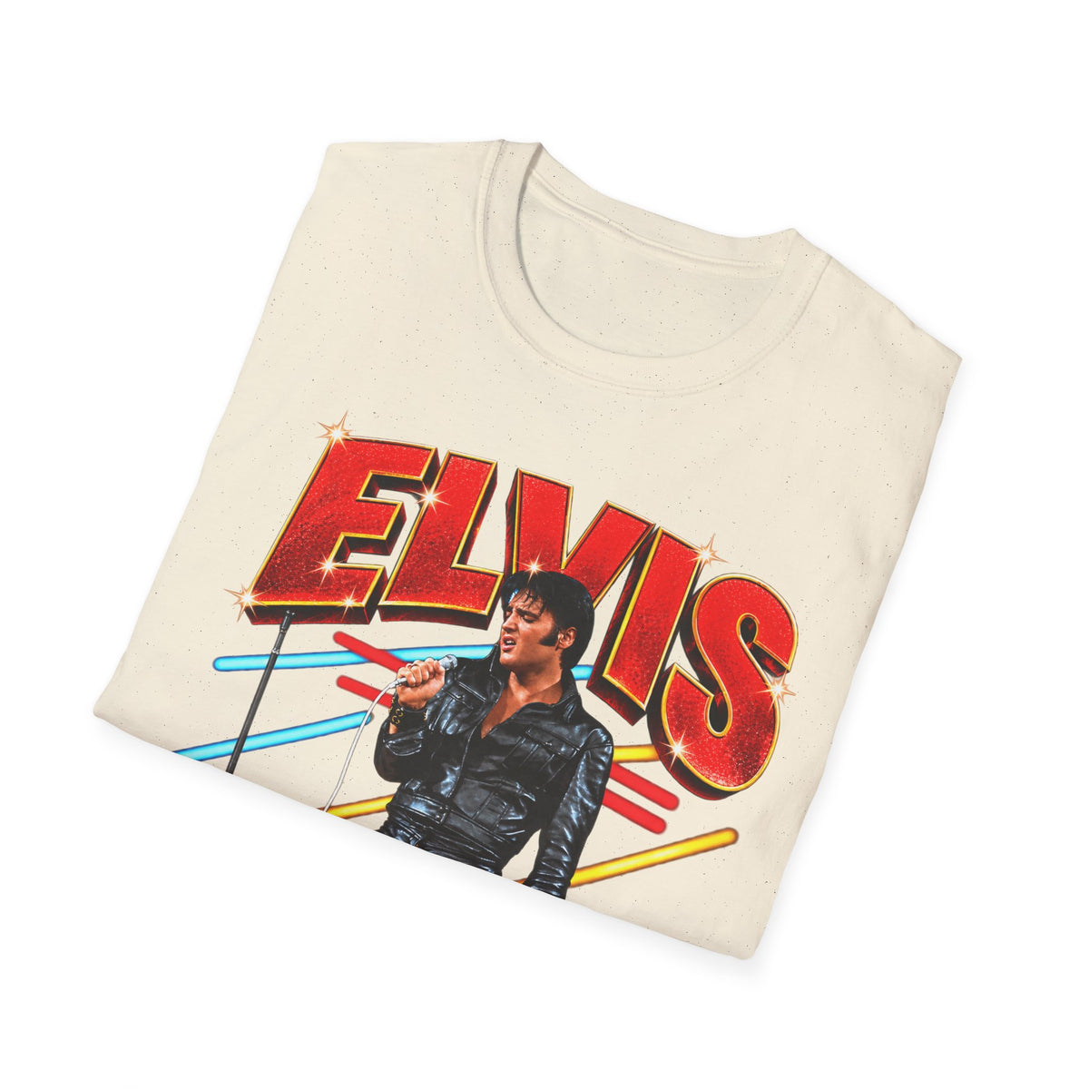 Retro Elvis Concert Sticker Tee