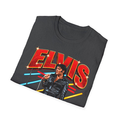 Retro Elvis Concert Sticker Tee