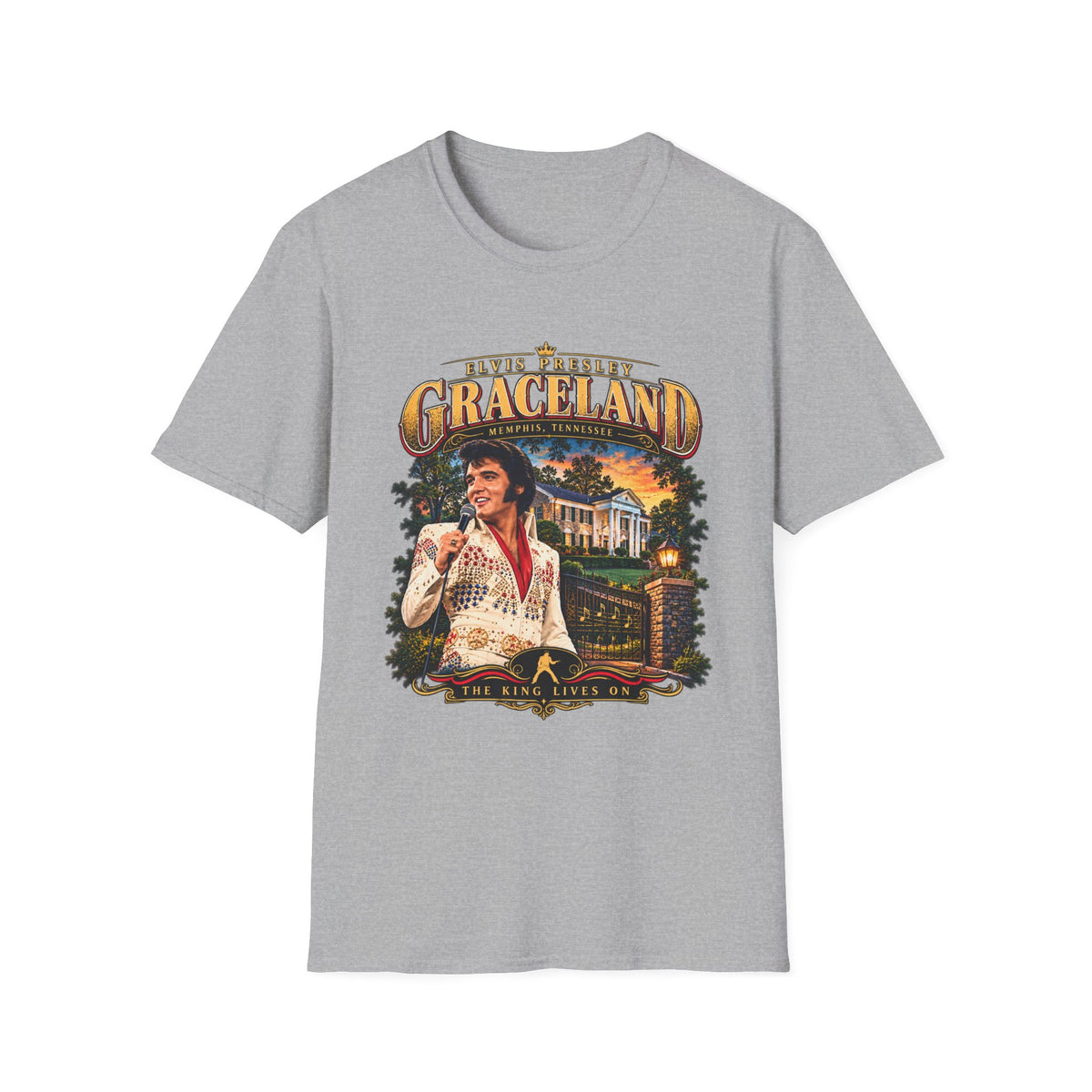 Graceland Elvis Presley Vintage Tour T-Shirt