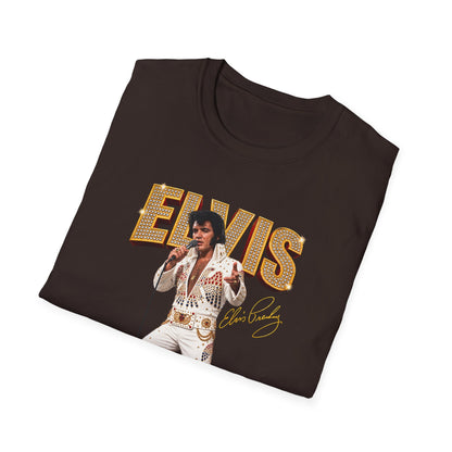 Elvis Presley Vintage Graphic T‑Shirt — 'Elvis' Signature Concert Tee