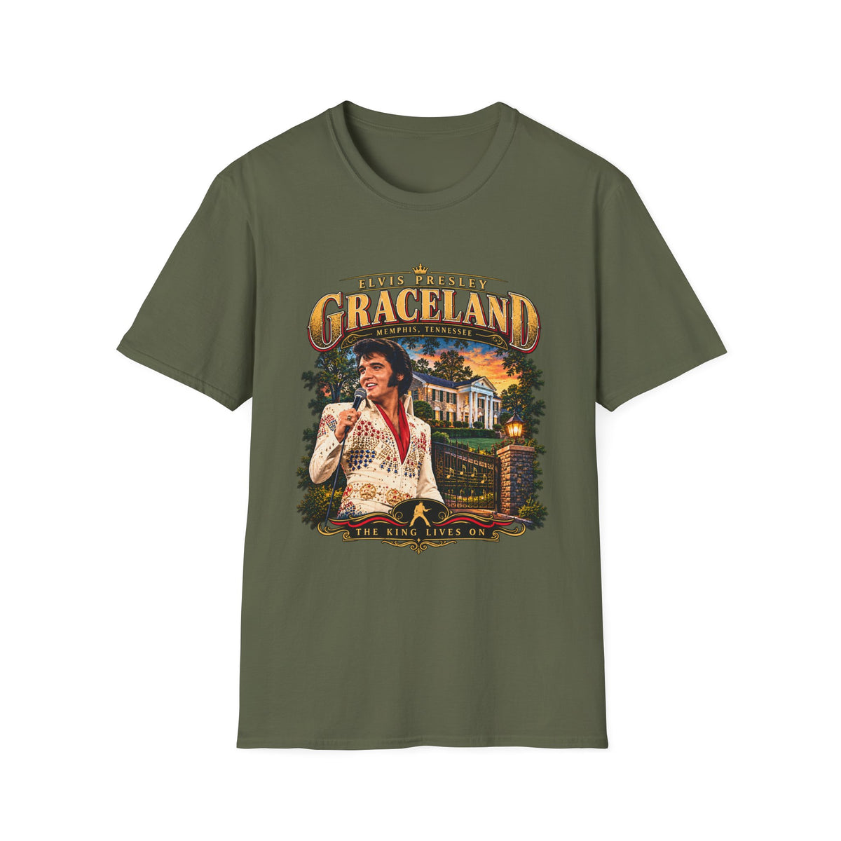 Graceland Elvis Presley Vintage Tour T-Shirt